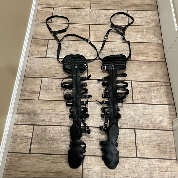 Over The Knee Gladiator Sandals Summer Boots Buckle Strap Tight High Sandals Boo - Picture 6 of 11